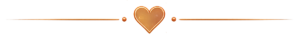 Decorative rose gold heart divider