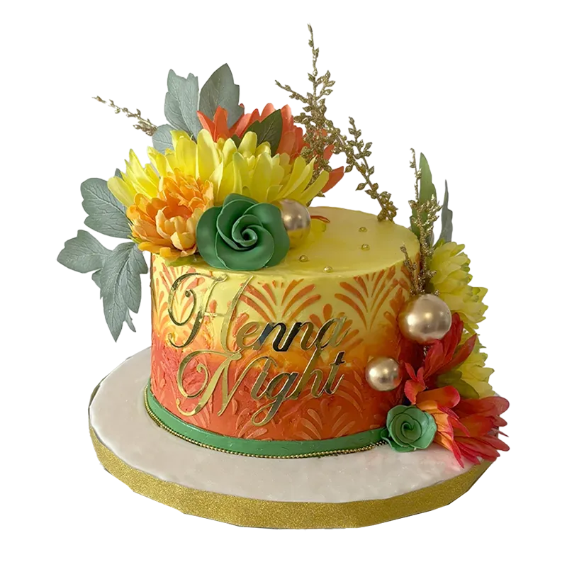 Sweet Henna Night wedding cake by Cakeville