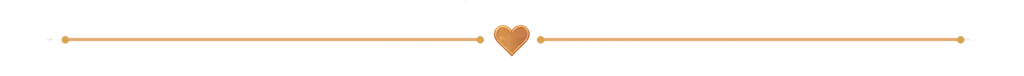 Decorative rose gold heart divider