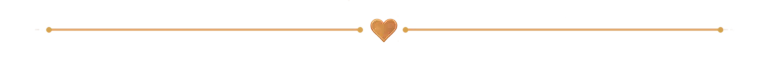 Decorative rose gold heart divider
